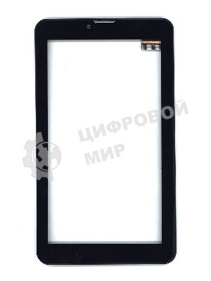 Сенсорное стекло (тачскрин) для Irbis TZ48, черное с рамкой