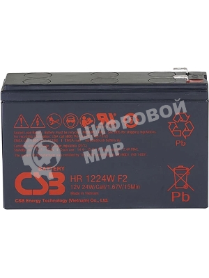 Батарея для ИБП CSB HR 1224W (12V, 5.5Ah)
