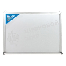 Демонстрационная доска Deli E7817 магнитно-маркерная, лак, 90x120 см белый, лоток для аксессуаров с аксессуарами