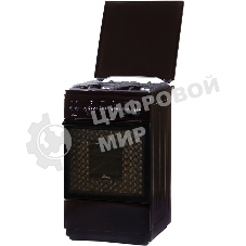 Плита Газовая Flama FG 24227 B коричневый (металлическая крышка) реш.чугун