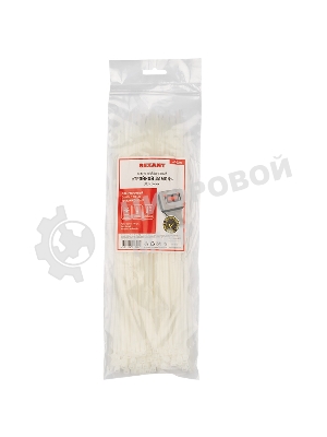 Хомут-стяжкa нейлоновая с тройным замком Rexant 300x3,6 мм, белая, упаковка 100 шт.