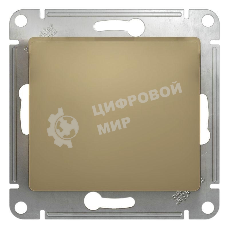Механизм выключателя 1-кл. СП Glossa 10А IP20 10AX титан SchE GSL000411