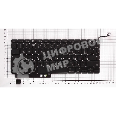 Клавиатура для ноутбука MacBook A1286 с SD плоский ENTER