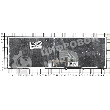 Клавиатура для ноутбука Sony Vaio SVE17 черная с подсветкой с черной рамкой