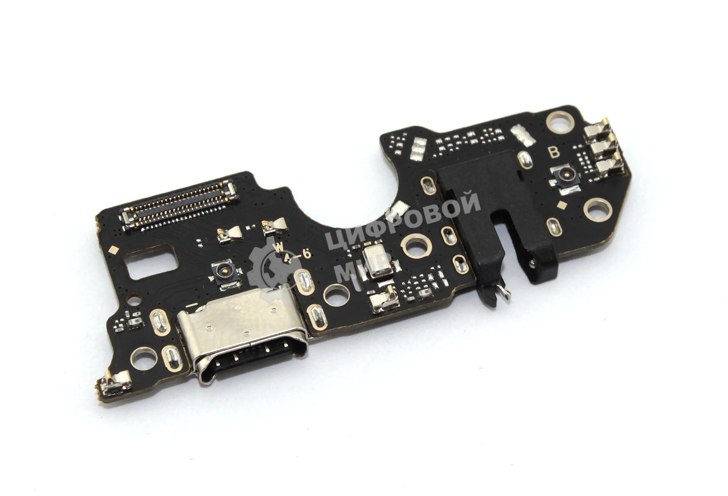 Шлейф (нижняя плата) с разъемом зарядки и микрофоном для OPPO A78