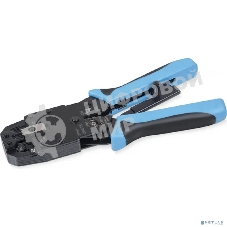 Инструмент для обжима проводников Cabeus, RJ-45, RJ-12, RJ-11 (8P8C, 6P6C, 6P4C, 4P4C), профессиональный, (HT-2008AR)