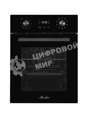 Духовой шкаф электрический Monsher MOE 4592 Noir ширина 45 см, High-Tech, 50 л, гидролизная очистка, 9 режимов, черный
