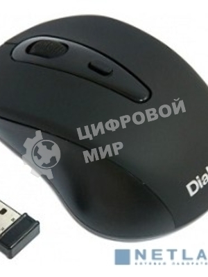 Мышь беспроводная Dialog Pointer MROP-05U черный, 1600 dpi, радиоканал, USB, кнопки - 4