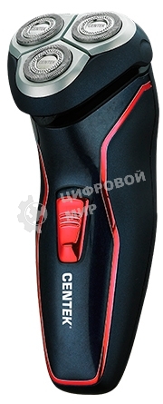 Электробритва Centek CT-2171 (черный) ротор 3D, влажное бритье, 3 плав.головки, 2-ные лезвия, до 50 мин раб