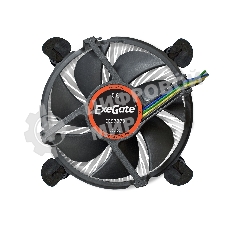 Кулер для процессора ExeGate EE97379 черный, 92 мм, алюминий, 2400 об/мин, 23 дБ, 4 pin, 65 Вт, 60 мм