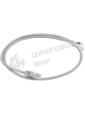 Патч-корд Greenconnect прямой 0.15m, UTP кат.5e, серый, позолоченные контакты, 24 AWG, литой, GCR-LNC03-0.15m, ethernet high speed 1 Гбит/с, RJ45, T568B Greenconnect Патч-корд прямой 0.15m, UTP кат.5e, серый, позолоченные контакты, 24 AWG, литой, GCR-LNC03-0.15m, ethernet high speed 1 Гбит/с, RJ45, T568B