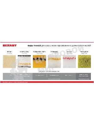 Валик Rexant велюр, ворс 5 мм, ширина ролика 180 мм, Ø 42 мм, бюгель 6 мм