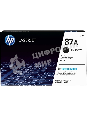 Тонер Картридж HP 87A CF287A черный для HP LJ Ent M506/M527 (9000 стр.)