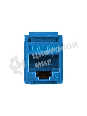 Модуль-вставка Keystone Jack RJ-45 ExeGate KJ-8P8C-U-C6A-180-Dual (Кат.6A, неэкранированная, 180 градусов, IDC Krone/110)