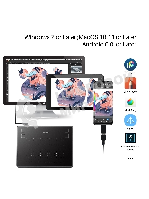 Графический планшет Huion H430P USB черный