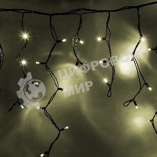 Гирлянда Neon-night Айсикл (бахрома) светодиодный, 5,6 х 0,9 м, черный провод 
