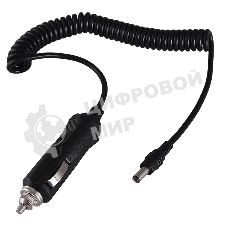Автозарядка с индикатором Rexant (разъем 2.1х5.5) (АЗУ) шнур спираль 1.5 м