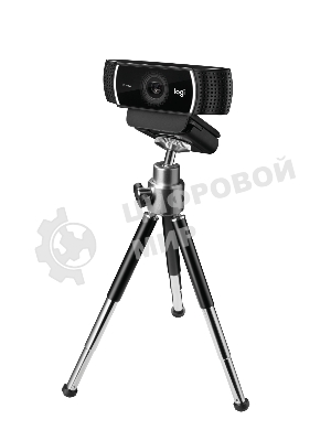 Веб-камера Logitech C922 Pro Stream 1920x1080, 30 кадр/с, USB Type-A, микрофон (2 шт, шумоподавление), автоматическая фокусировка, автоосвещение, универсальное крепление