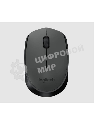 Мышь беспроводная Logitech M170 черный/темно-серый, 1000 dpi, радиоканал, USB, кнопки - 3