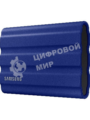 Внешний SSD Samsung T7 Shield, 1TB, USB 3.2 Gen 2 Type-C, R/W 1050/1000, синий