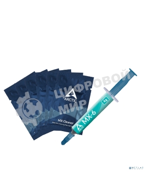 Термопаста MX-6 Thermal Compound 4-graмм with 6pcs MX Cleaner ACTCP00084A