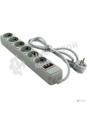 Сетевой фильтр ExeGate EX119388RUS SP-6-1.8G (6 розеток, 1.8 м, евровилка, серый)