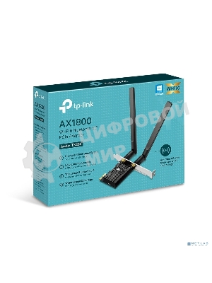 Двухдиапазонный адаптер PCI Express TP-Link Archer TX20E с поддержкой Wi-Fi AX1800 и Bluetooth 5.2