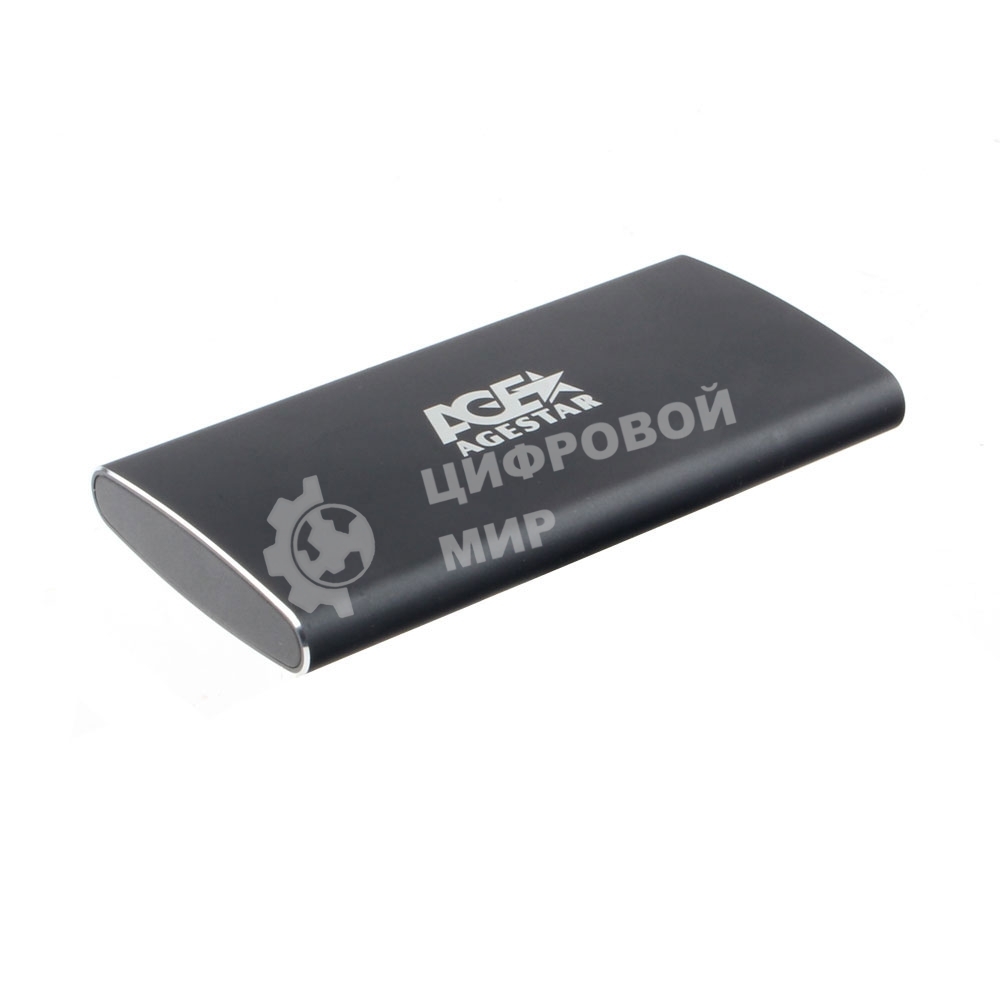 Внешний корпус mSATA AgeStar 3UBMS2 черный, алюминий, черный USB 3.0