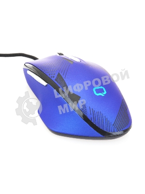 Мышь проводная Qumo Office Enigma M59 синий, 2400 dpi, USB, кнопки - 7