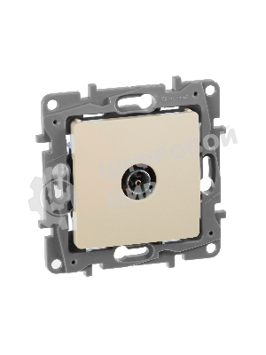 Розетка телевизионная TV Звезда сл. кость ETIKA