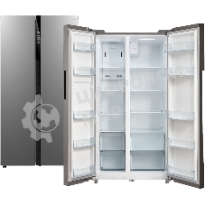 Холодильник Бирюса SBS 587 I нержавеющая сталь двухкамерный 335/175л морозилка сбоку, No Frost, Side by Side