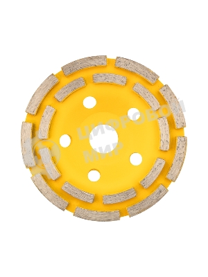 Чашка алмазная шлифовальная Kranz 2-ряд 125х22.2 мм