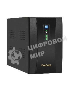 Источник бесперебойного питания ExeGate EX292611RUS SpecialPro UNB-2200.LED.AVR.1SH.2C13.RJ.USB 2200VA/1300W, LED, AVR,1*Schuko+2*C13, RJ45/11, USB, металлический корпус, черный