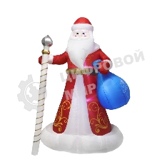 Фигура 3D Neon-night надувная Дед Мороз с подарками, размер 300 см, внутренняя подсветка 12 LED, компрессор с адаптером 12В, IP44