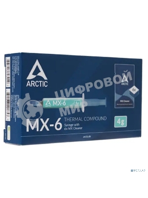 Термопаста MX-6 Thermal Compound 4-graмм with 6pcs MX Cleaner ACTCP00084A