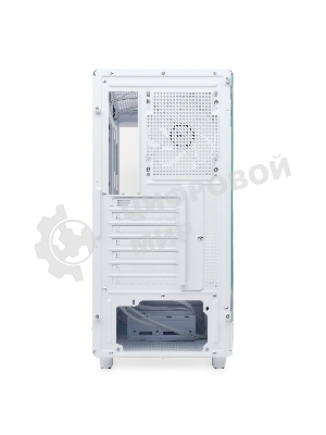 Компьютерный корпус HSPD F510, Panoramic Mid Tower, белый, TG, 0.5 SPCC, 3x120мм ARGB ATX, mATX, mITX 180/280/160мм 1x2.5