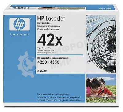 Картридж лазерный HP Q5942XD черный двойная упаковка для LaserJet 4250/4350 2 x 20000 стр.