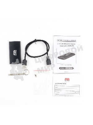 Внешний корпус mSATA AgeStar 3UBMS2 черный, алюминий, черный USB 3.0
