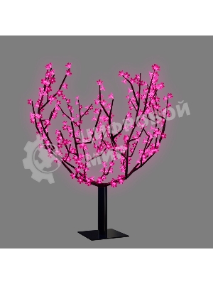 Светодиодное дерево Neon-night Сакура, высота 2,4м, диаметр кроны 2,0м, розовые светодиоды, IP65, понижающий трансформатор в комплекте