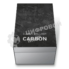 Нож перочинный Victorinox Classic Brilliant Carbon (0.6221.90) 58мм 5 функций черный/серебристый подар.коробка