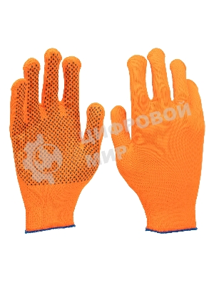 Перчатки в наборе Palisad 5 пар, цвета в ассортименте, ПВХ точка, L