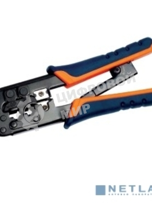 Инструмент обжим ITK TM1-B11H для RJ-45,12,11 с x рап. ме x . сине-оранж