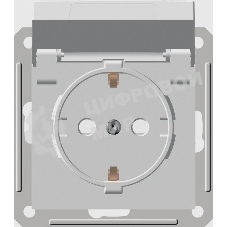 Розетка 1-м СП W59aqua 16А защ. шторки с заземл. бел. IP44 SchE RS16-152B-18