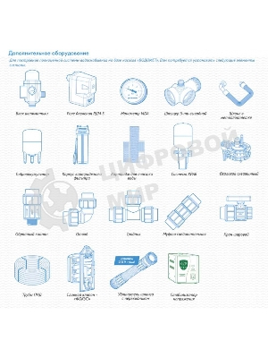 Насос скважинный центробежный ВОДОМЕТ 40/50 ок (обратный клапан в комплекте)