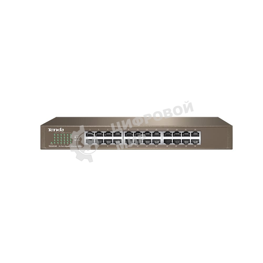Коммутатор Tenda TEG1024D 24-Port 10/100/1000 Gigabit Switch