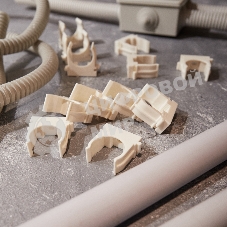 Крепеж-клипса для монтажного пистолета Rexant Ø 25 мм, белая (50 шт/уп)