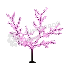 Светодиодное дерево Neon-night Сакура, высота 2,4м, диаметр кроны 2,0м, розовые светодиоды, IP65, понижающий трансформатор в комплекте
