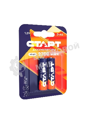 Аккумуляторы СТАРТ HR6 AA 2700mAh Ni-MH BL2 24/384, AA, 2700 мАч, 2 шт. в блистере