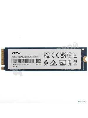 Накопитель SSD MSI PCIE 4.0 NVME M.2 500Gb SPATIUM M450 500Gb V1