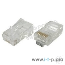 Коннектор RJ-45 VCOM VNA2200 для UTP кабеля 5 кат. (20 шт. в уп-ке), блистер